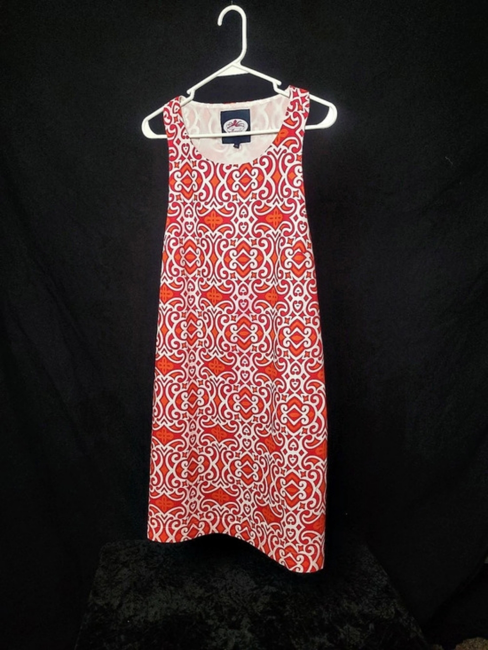 Monelle Chloe Shift Dress in Red & White Size 12 Like New